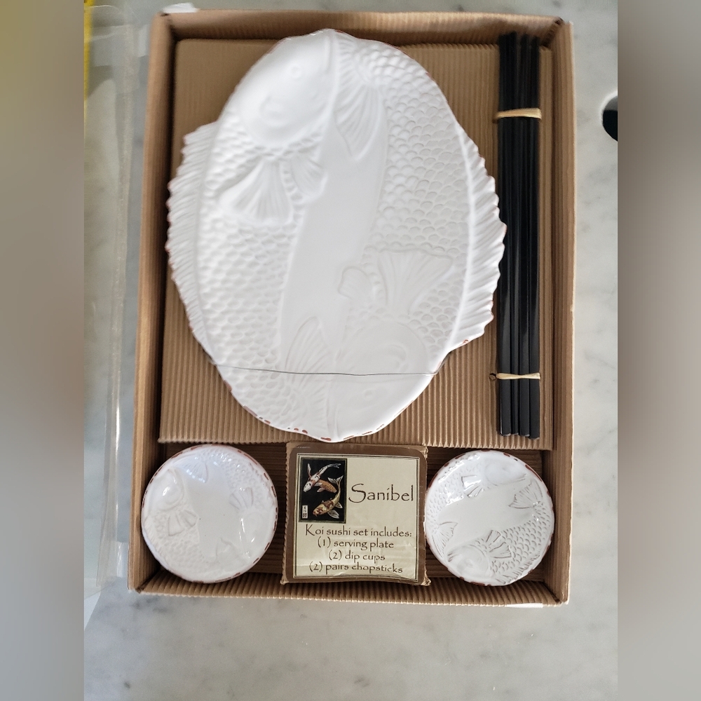 Sanibel Coldwater Creek Sushi Serving set